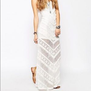 Minkpink Rum Diary Lace Maxi Dress